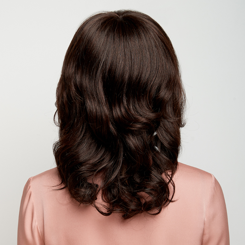 假发妈妈中长卷发中老年女士自然大波波浪齐肩日常整顶假发