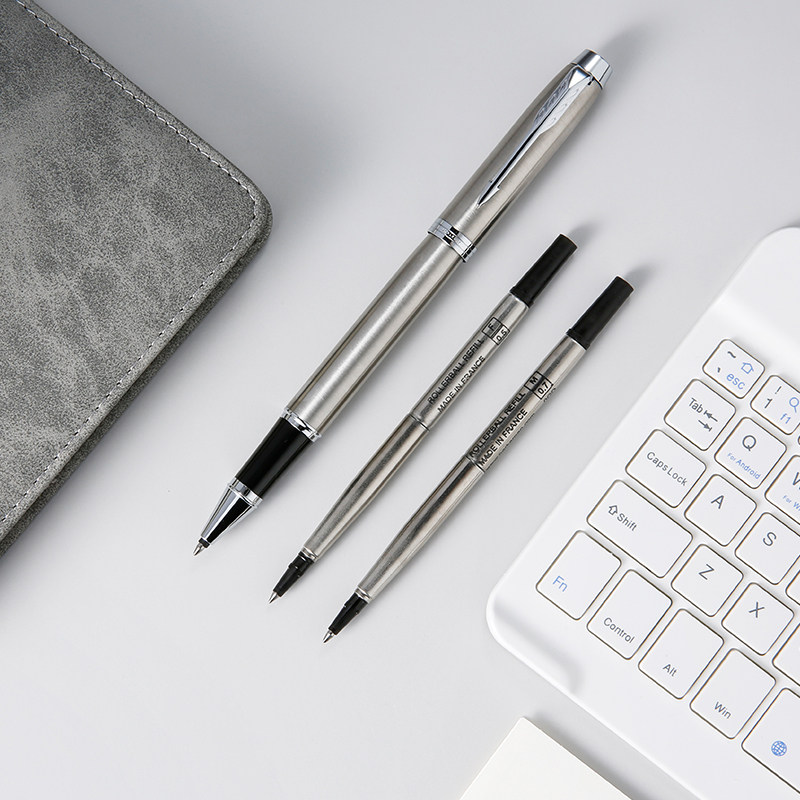 派克parker签字笔水性黑色单支悬挂宝珠笔用替芯