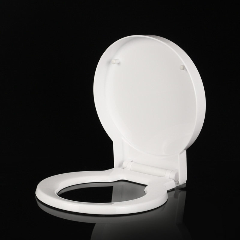 马桶盖桶盖加厚厕所通用盖板坐便pp圆形静音普通坐便盖板