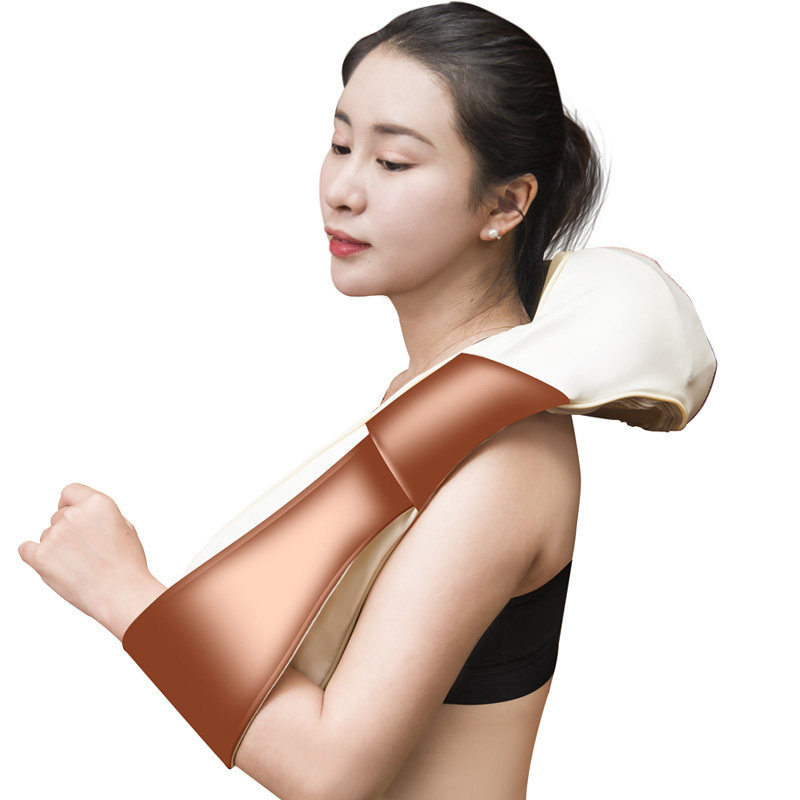 shss三和松石车载家用颈部颈椎腰部背部按摩器披肩按摩披肩