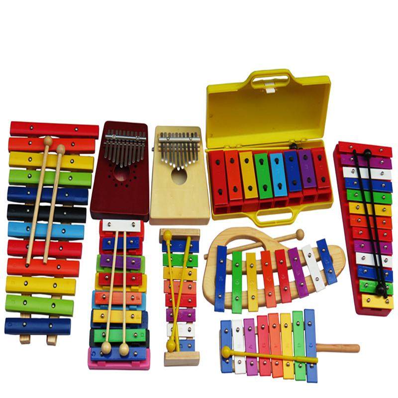 奥尔夫打击乐器 8音铝板琴敲琴 打琴八音音块 小八音琴10音手指琴