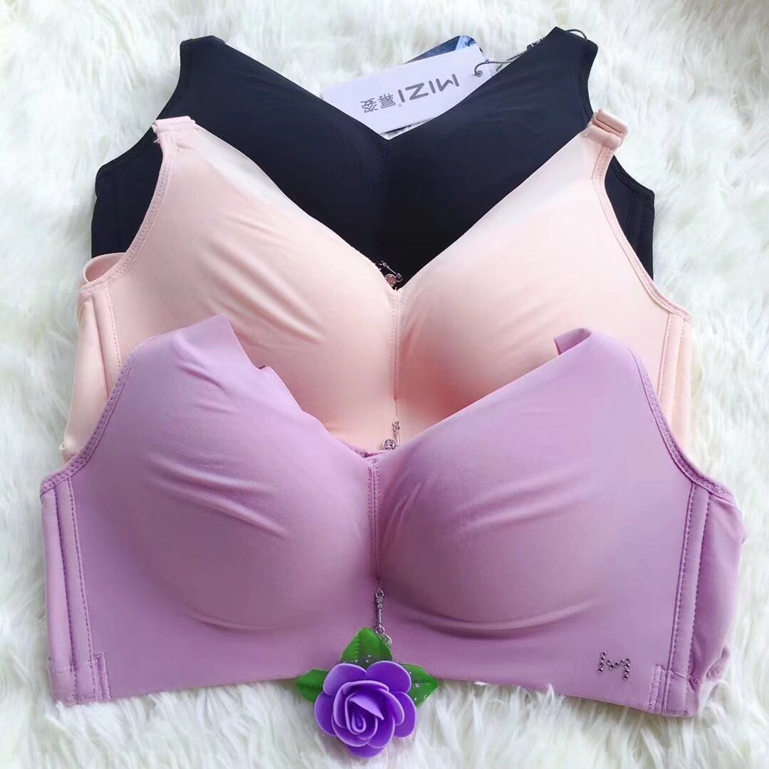 幂姿文胸钢圈内衣调整整型聚拢落英性感透气文胸套装