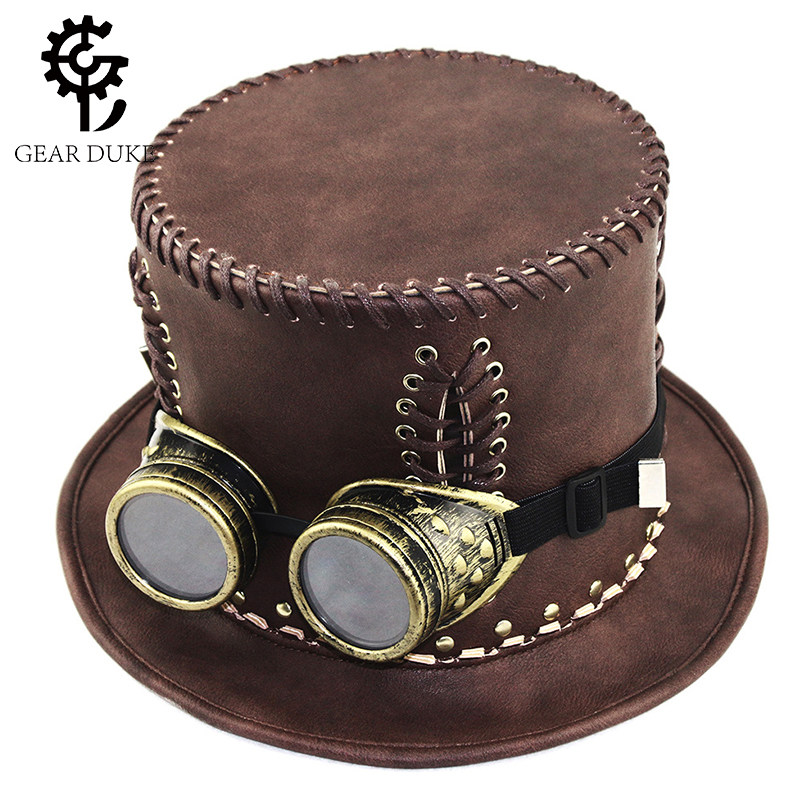 齿轮公爵蒸汽朋克万圣节cosplay舞会派对酒吧道具帽子