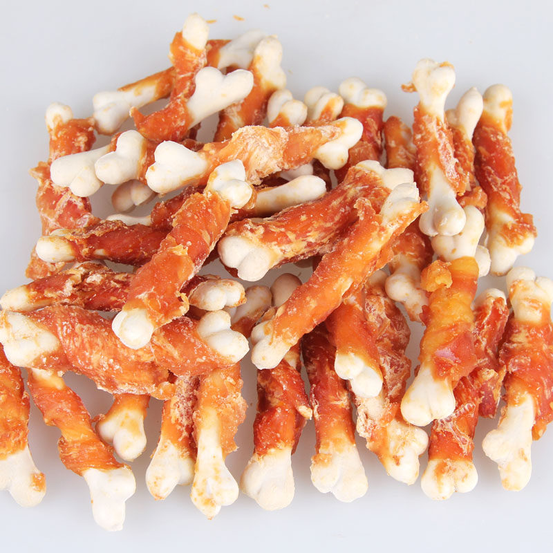 泰迪狗零食 磨牙棒洁齿骨 奶骨800g 训练除臭狗零食 磨牙棒狗零食