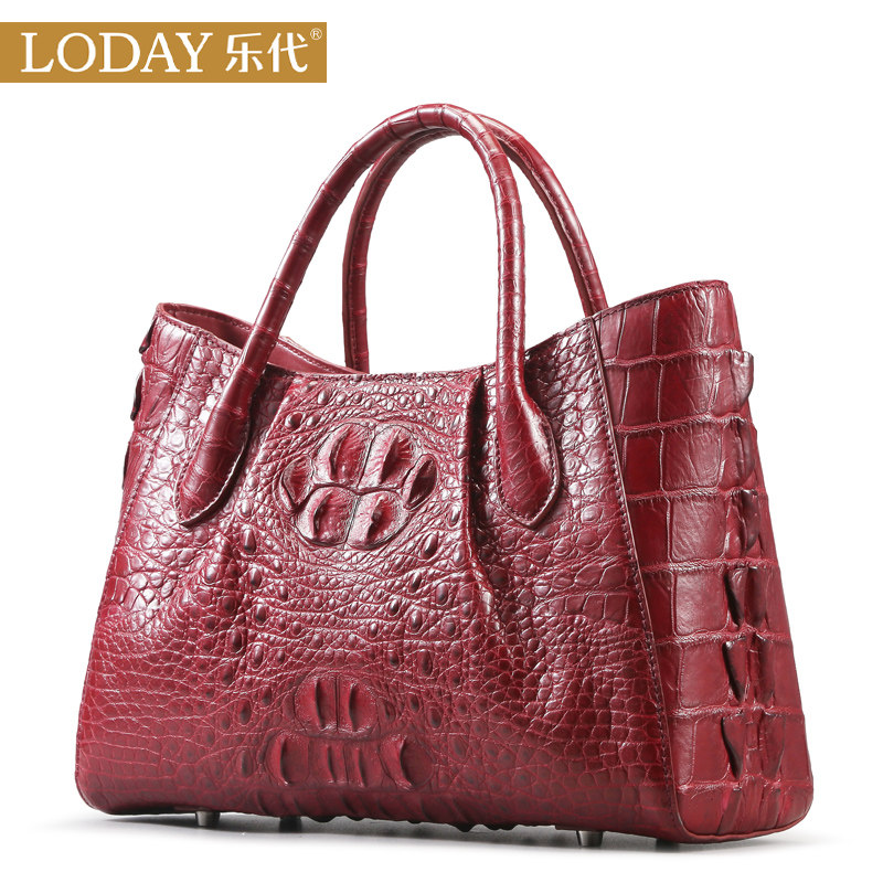 乐代女士鳄鱼皮包大容量2021手提包挚爱大牌天生美好