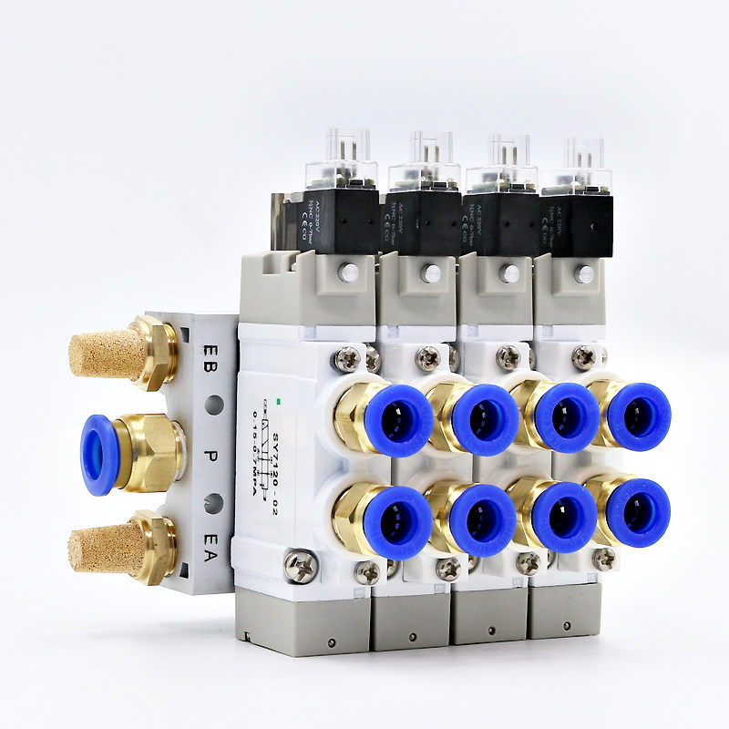 smc电磁阀sy712035lzd02气阀电子气动电磁控制阀组合气动元件