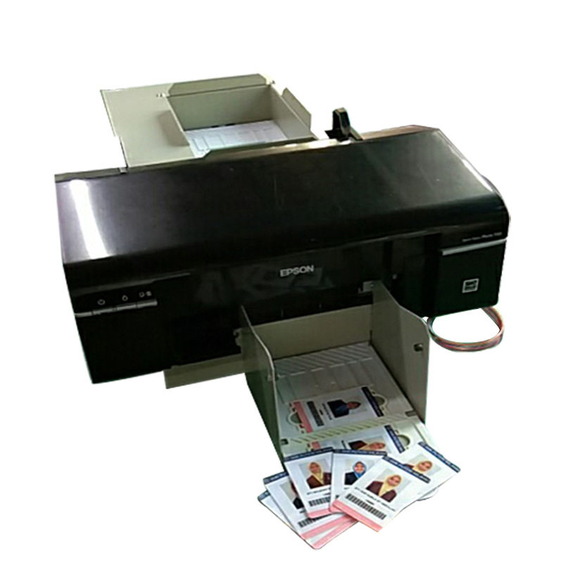 爱普生证卡打印机ic卡id卡cd光盘打印机 pvc白卡彩色喷墨制卡设备