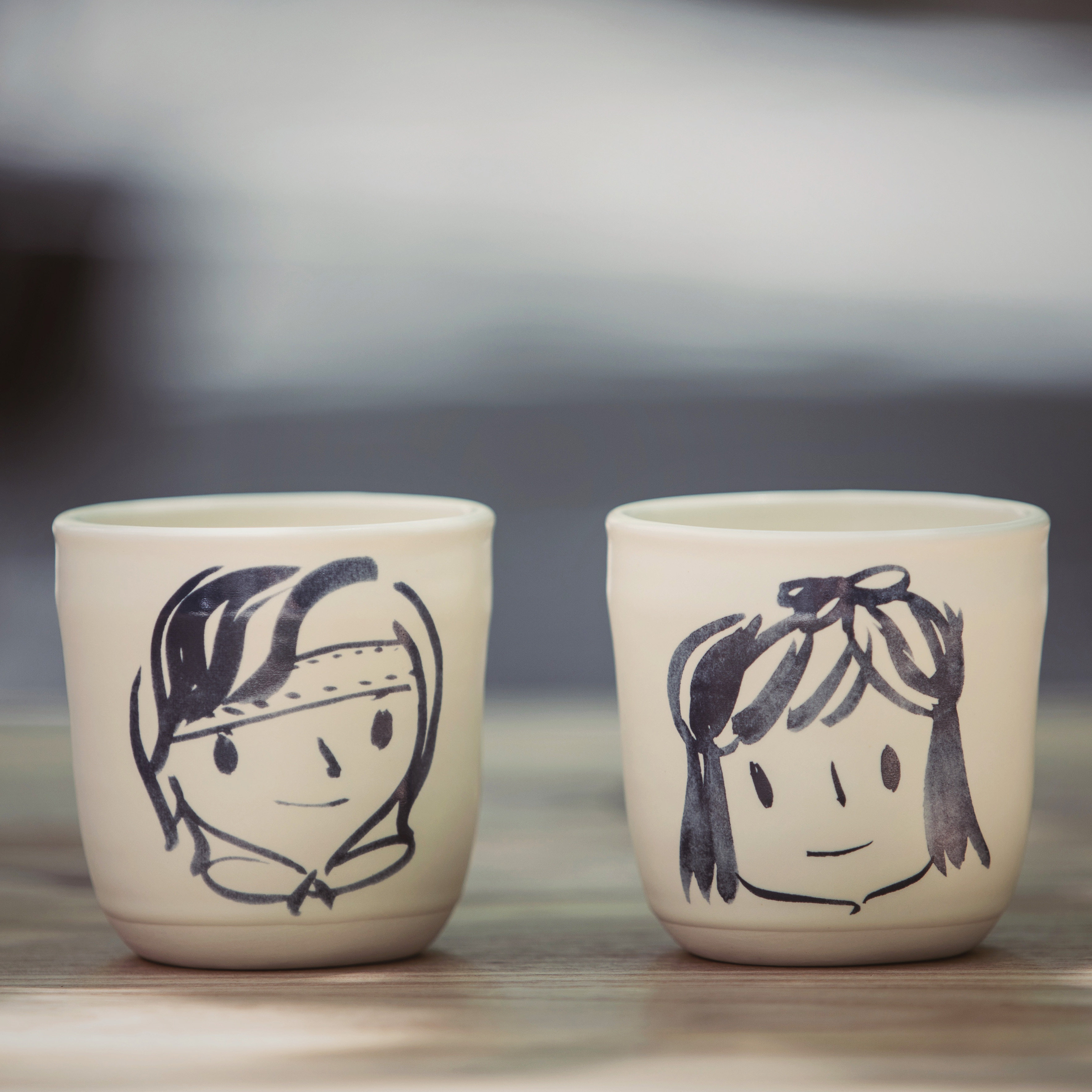 brutcake微笑笑脸二号原创可爱治愈陶瓷有把马克杯