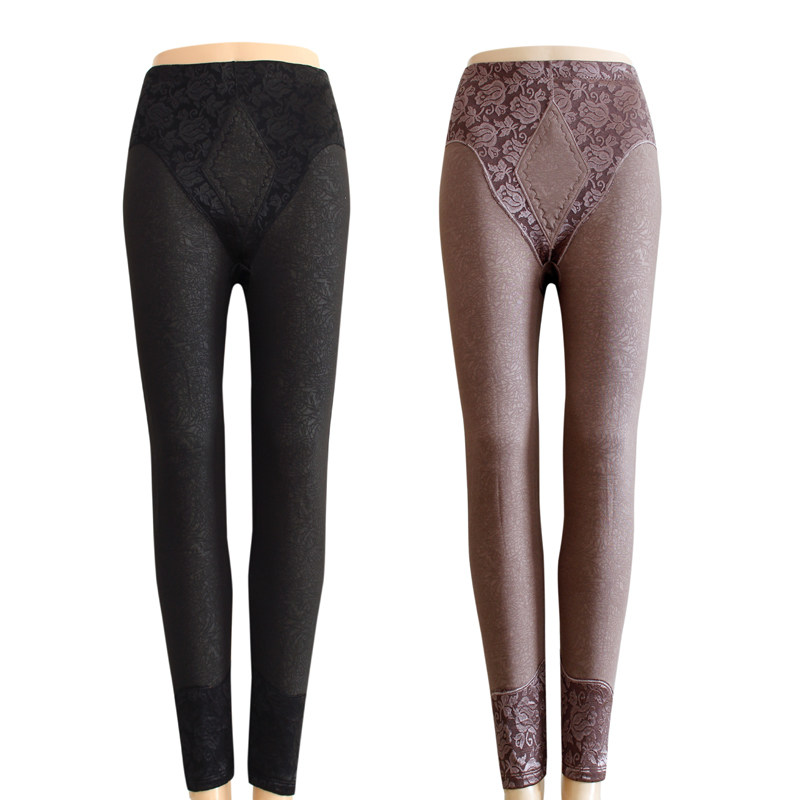 秋裤女2019新款薄款加拉绒线衬保暖裤内穿高腰光面大码200斤棉裤