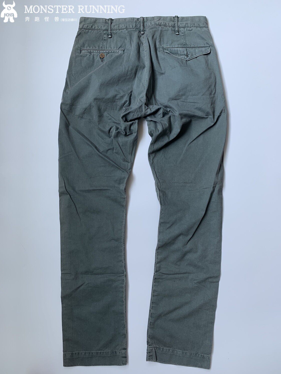 非kapital rrl 日潮 chino休闲百搭水洗休闲裤 复古 阿美咔叽蓝染