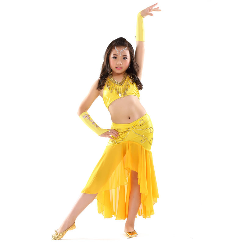 儿童肚皮少儿演出服女童印度套装六一幼儿园舞蹈肚皮舞套装演出服