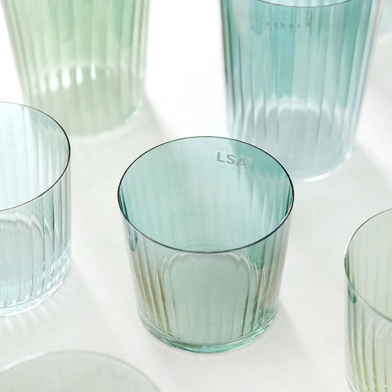 英国进口lsa彩色宝石手工缤纷彩虹杯子套装