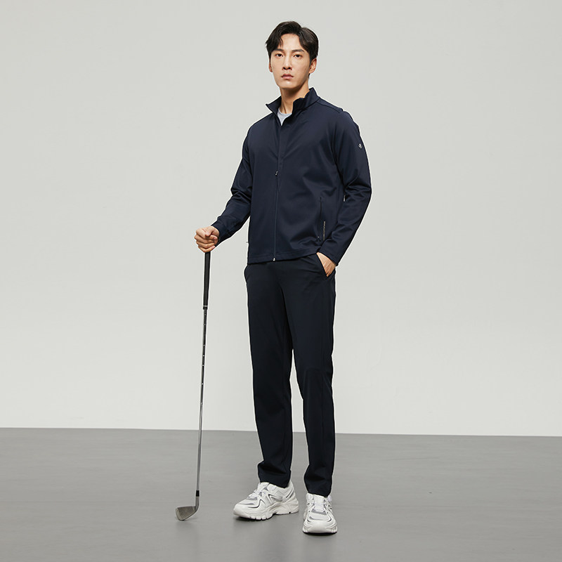 rapido雳霹春季新品男子时尚简约套装上衣立领外套运动套装