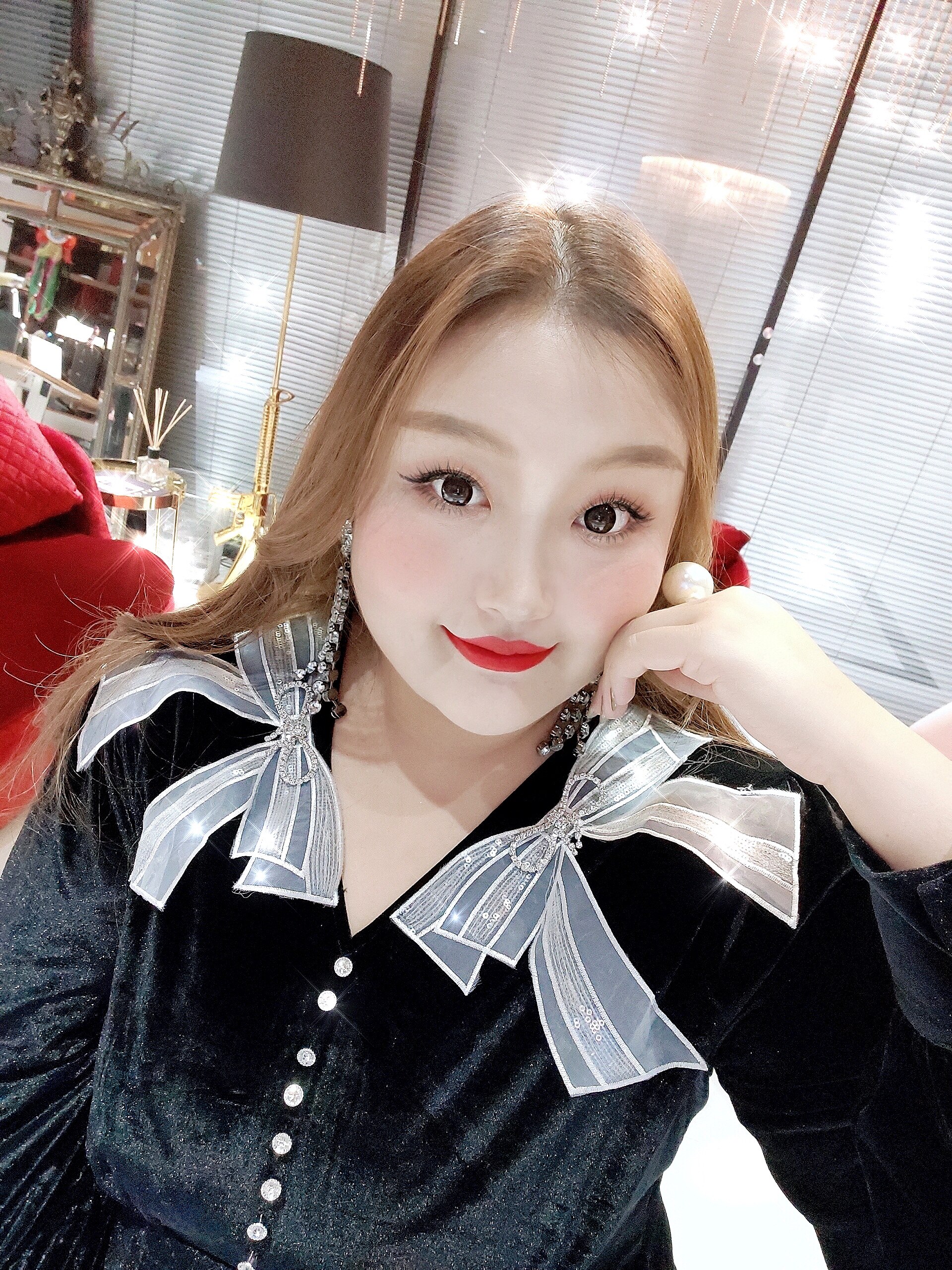 钻石家大码自制2020豪门千金蝴蝶结mm连衣裙显瘦大码女装