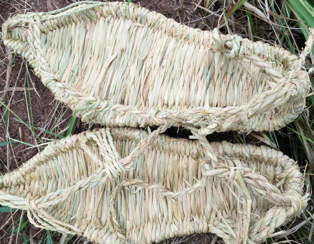 纯手工稻草鞋男女编织鞋复古家用红军草鞋子满6双包邮重庆古镇特产店