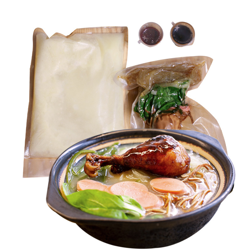 荷乡厨娘扬州特产粉丝鸡腿砂锅手工叶菜类