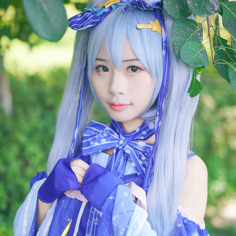 初音2017cos服雪miku雪的公主动漫套装cosplaycosplay女装