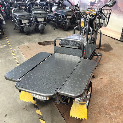 载重王电动电瓶车载货电动三轮大力神外卖快递拉货代步三轮货运车