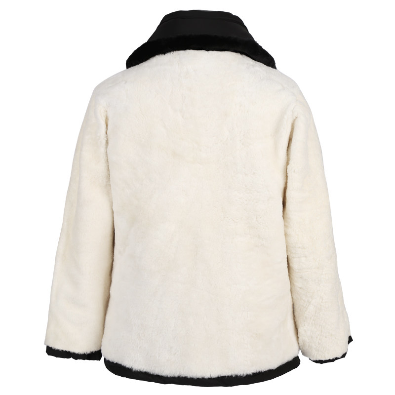 冬季中老年皮毛一体羊皮皮袄尼克克服外套羊毛棉衣