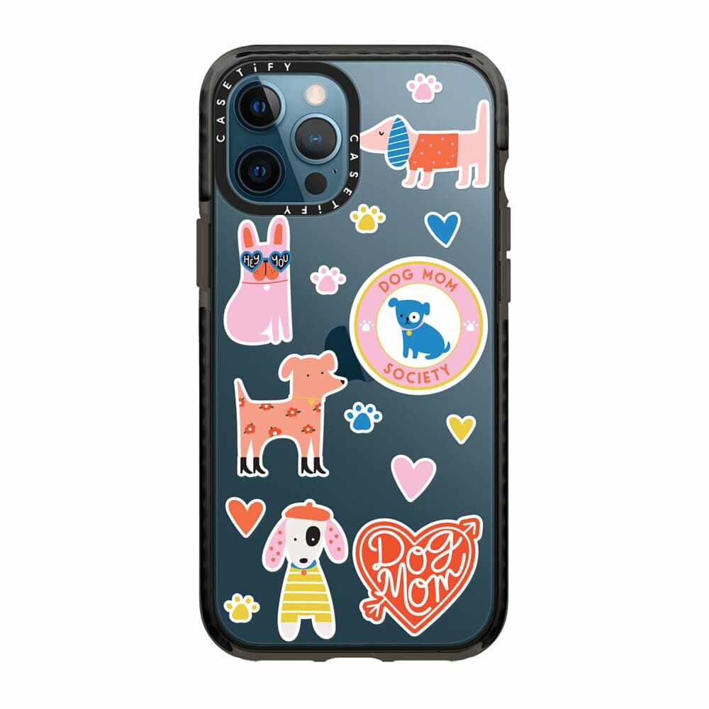 casetify适用于iphone1312promaxminixs可爱爱狗贴纸防摔手机壳手机