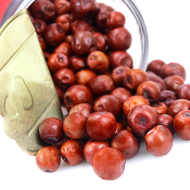 陕西府谷特产野生酸枣郝彦云新鲜天然原生态酸甜山枣精美桶装350g