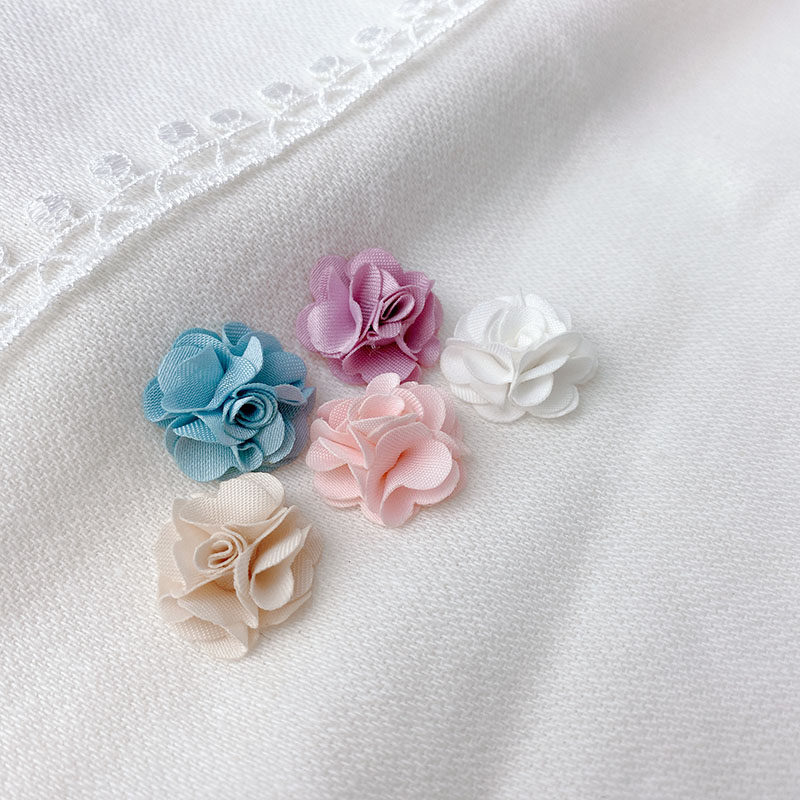 2元两朵 迷你布艺立体布艺小花朵 娃衣裙子装饰辅料 手工diy材料 - 维