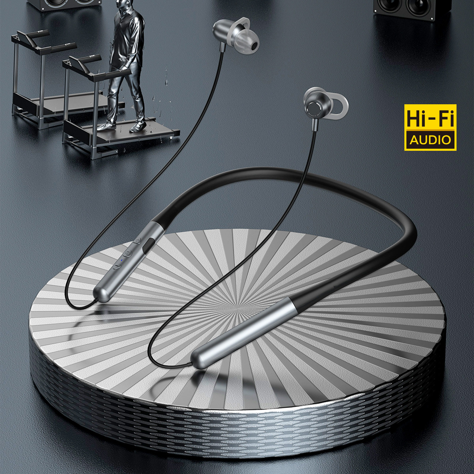 独到u5a无线运动蓝牙耳机颈挂脖式超长待机续航蓝牙耳机