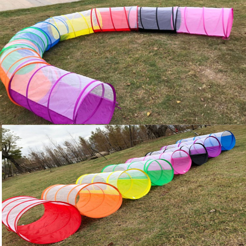 阳光彩虹隧道爬行幼儿园宝宝儿童室内钻洞玩具感统训练器材