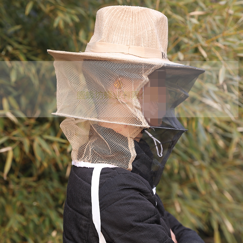 养蜂牛仔蜂帽防护蜂衣面罩塑料蜂蜜瓶蜂箱摇蜜机养蜂工具蜂具