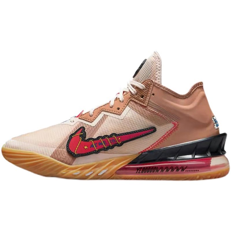 nikelebron18蓝棕鸳鸯国内版空中大灌篮实战篮球鞋cv7564401