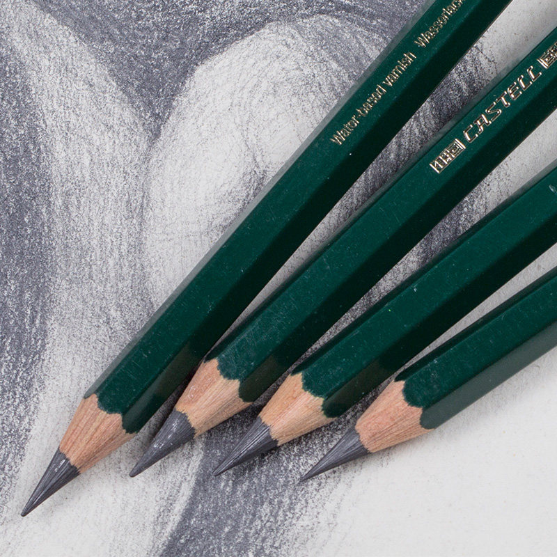 铅笔绘图素描德国辉柏嘉9000jumbo学生成人粗杆铅笔