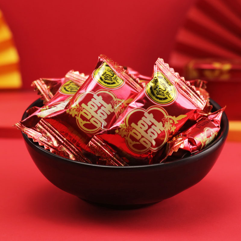 结婚喜糖专用徐福记红色散装糖果双喜婚庆奶糖喜糖