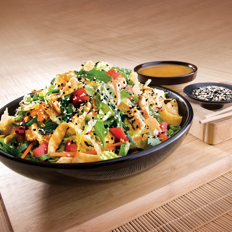 沙拉丘比日式拌菜口味蔬菜酱油醋汁脂肪脂小沙拉