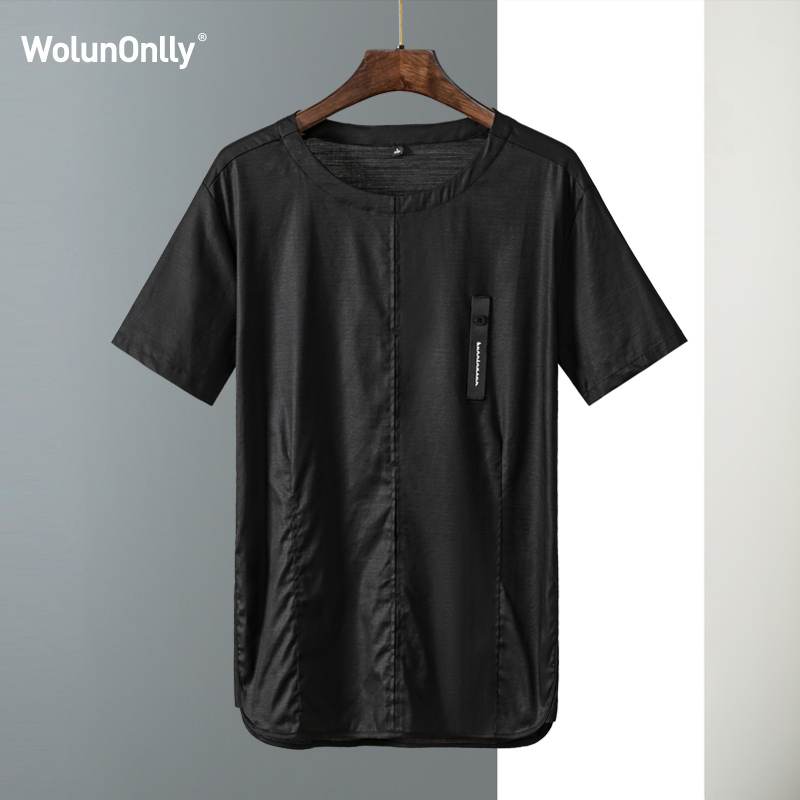 轻商务休闲男士短袖t恤圆领夏季薄款中国风半袖体恤男夏装衣服潮