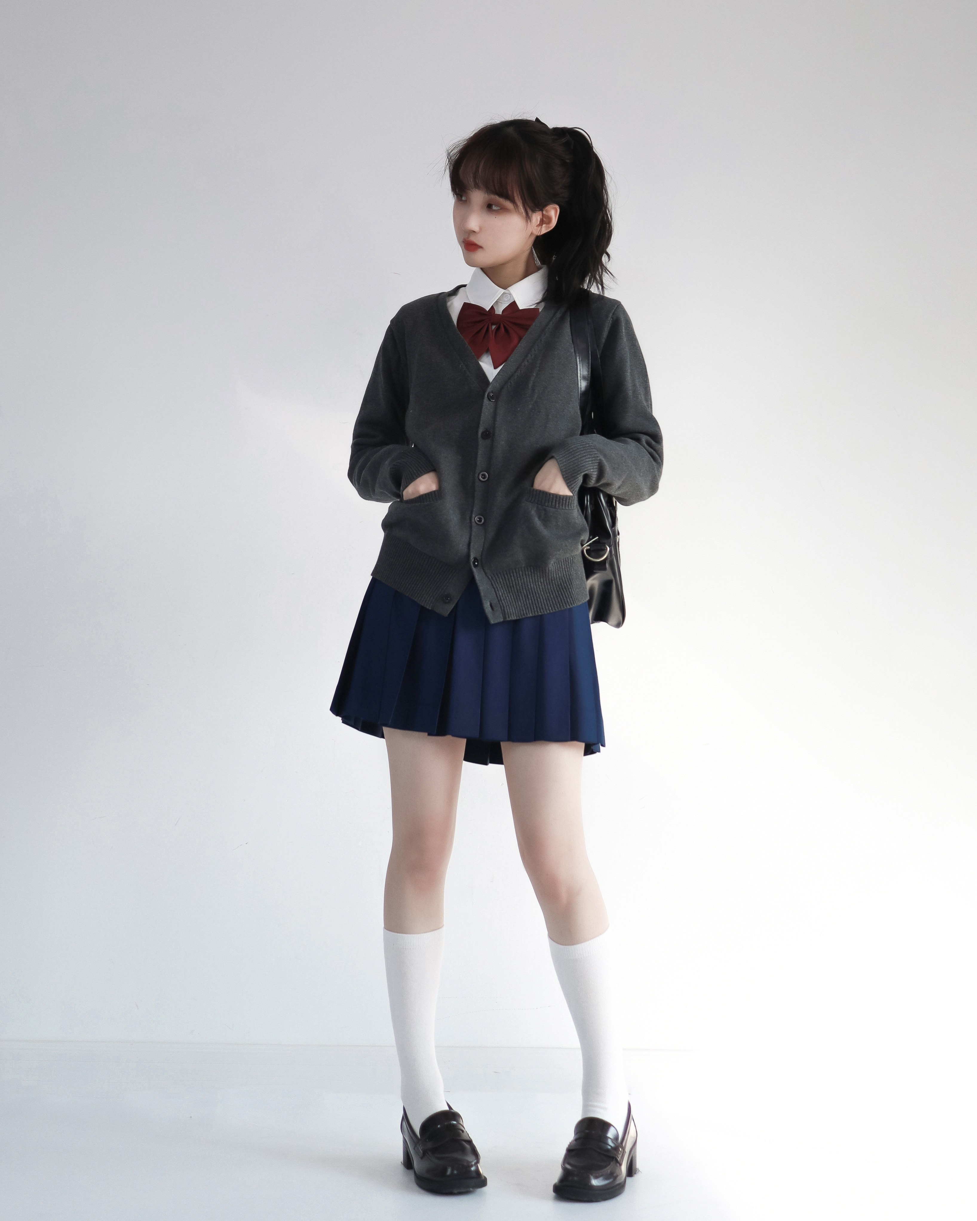 辣妹夏装高级校供百搭半身稻荷半裙制服jk半身裙