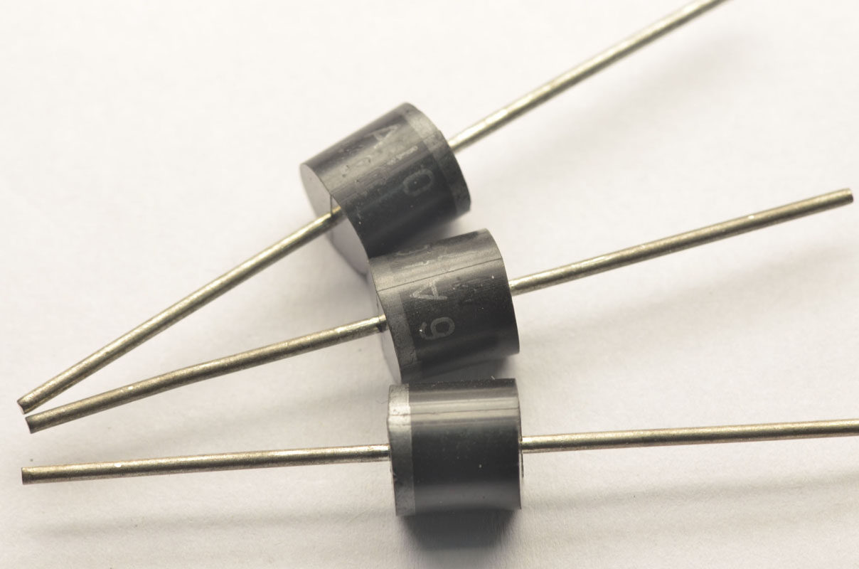 桥田整流二极管6a106a1000v长脚50个二极管