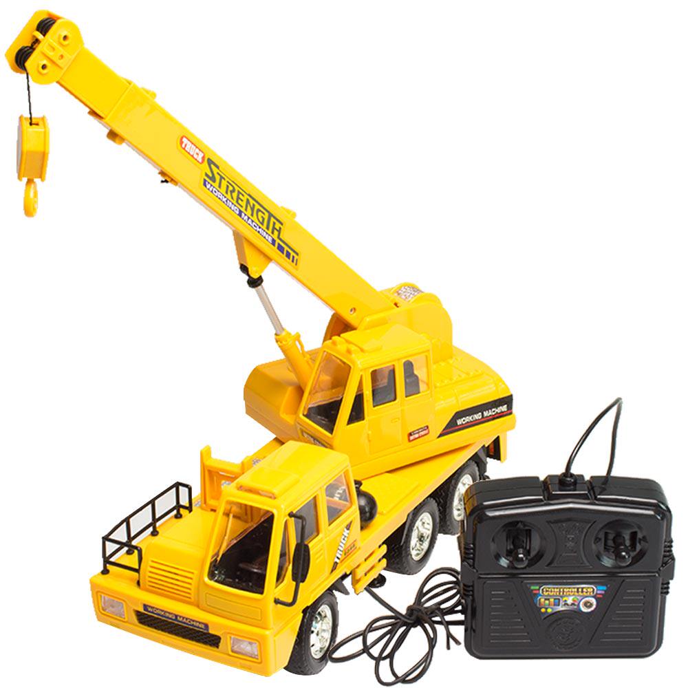 儿童玩具工程车大吊车起重机塔吊模型超大号挖掘机充电遥控汽车男