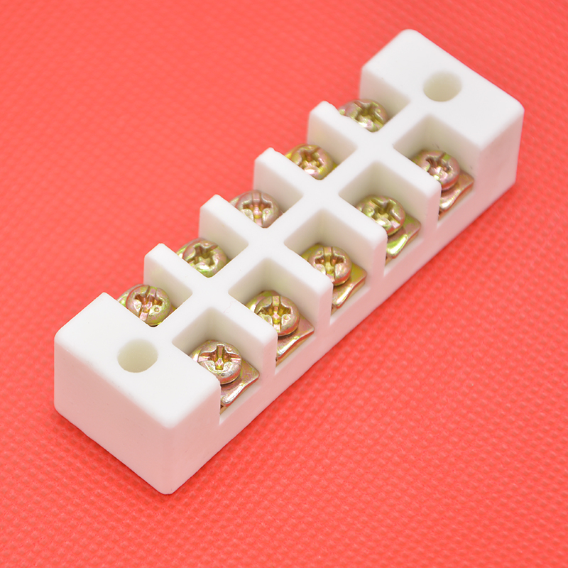 30a陶瓷接线端子耐高温高频接线五位电线连接器5出接线端子