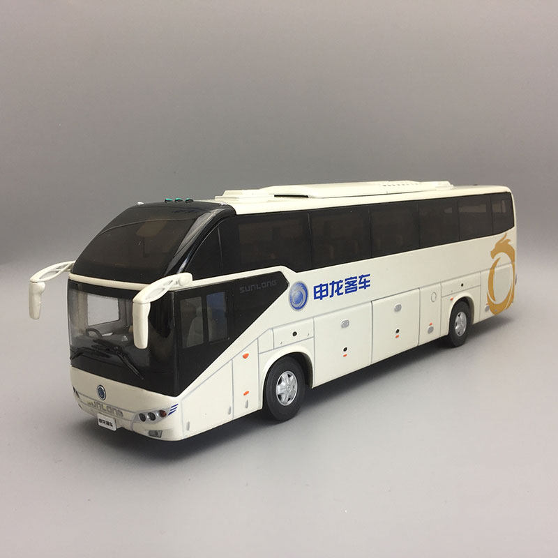 合金原厂模型巴士客车仿真能达全能6120申龙车模