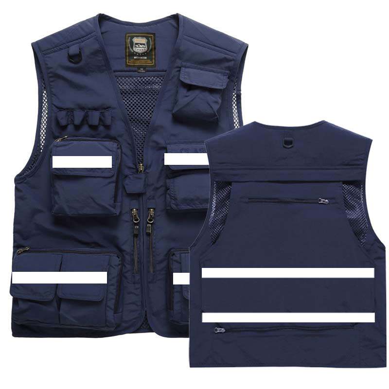 户外多口口袋应急救援消防员战术训练马甲通信安全背心