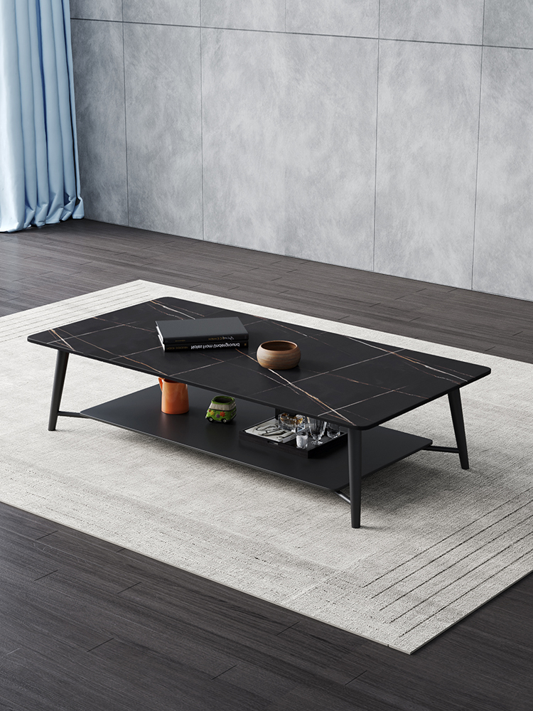 茶几轻奢岩板客厅小户户型茶桌家用泡茶小桌茶几