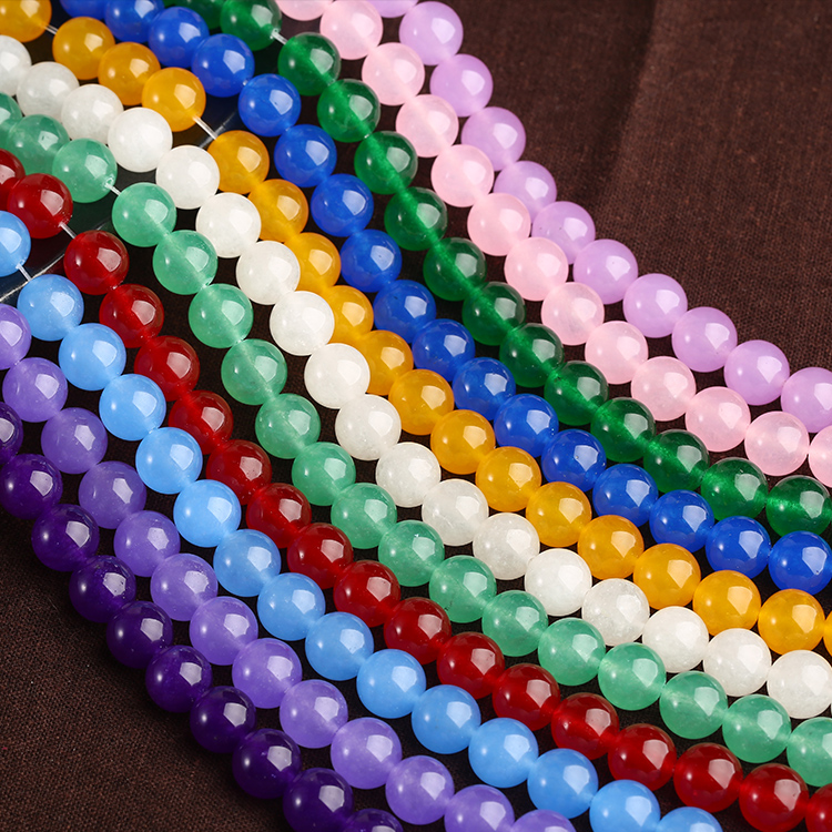 编织玉髓珠散珠串串珠手工装饰珠子门帘手链手工串珠