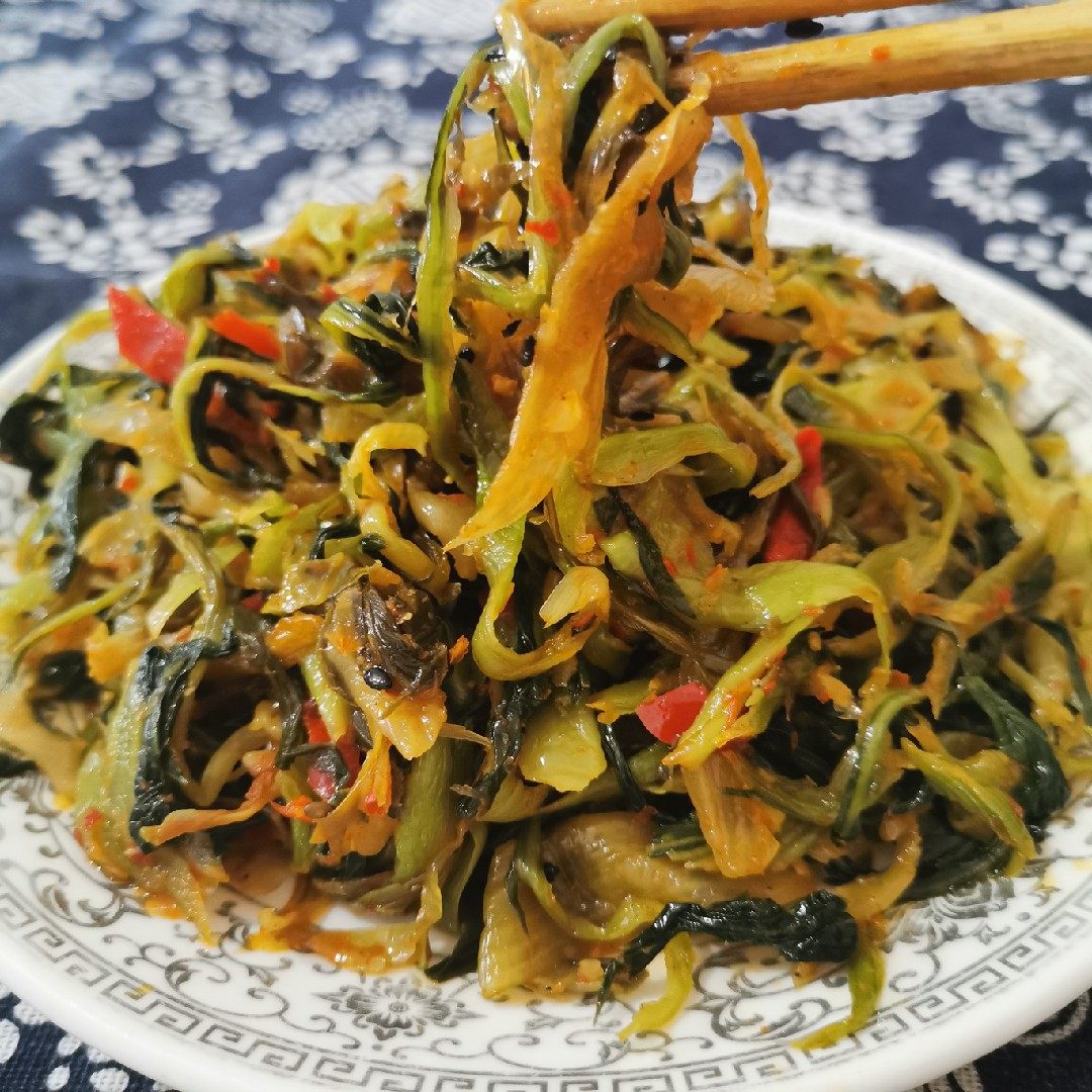 安徽芜湖无为荻港老许香菜传统手工手工制制作腌制