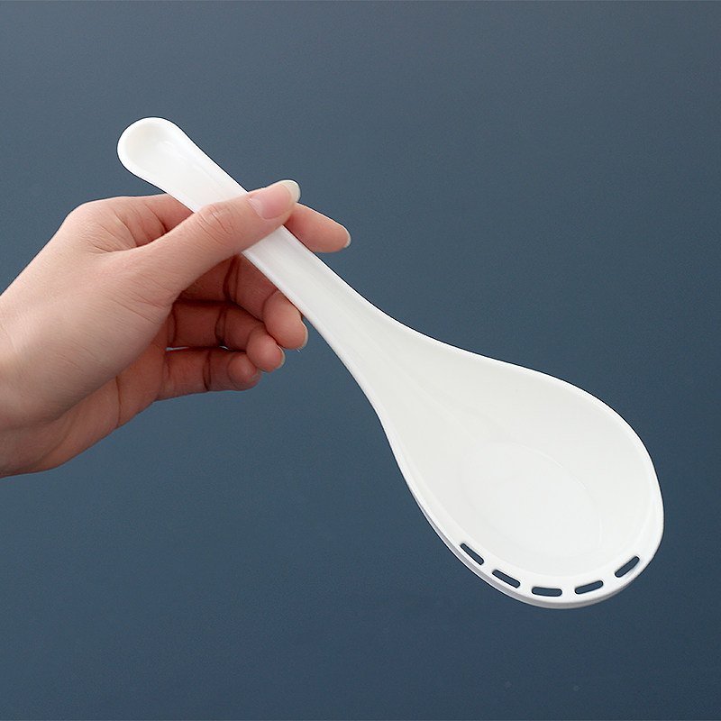 创意火锅漏勺饭店餐厅厨房汤勺家用长柄大号塑料拉面勺子加深粥勺