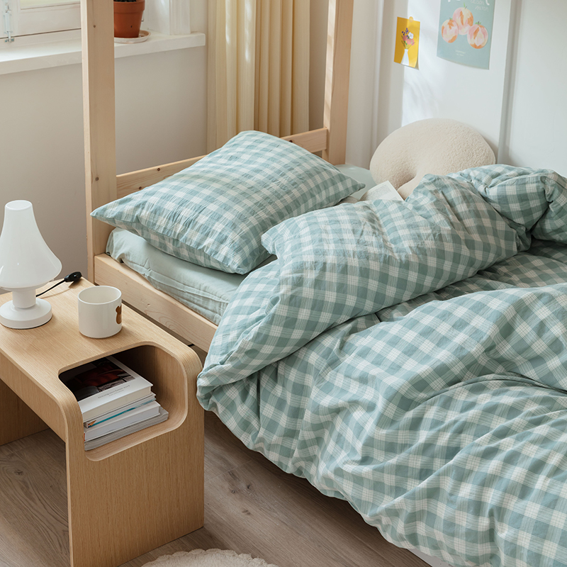 全棉大学生宿舍床上上三件套寝室纯棉单人被罩床品套件