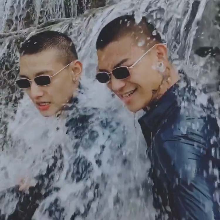 快手抖音攀娘同款墨镜小框方形网红男女潮港风搞怪个性太阳眼镜潮