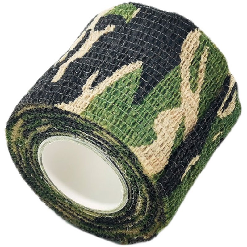 迷彩胶带仿生胶布绷带胶粘布自粘无纺无纺布布料吉利服