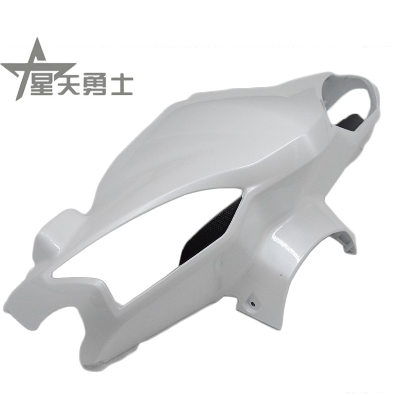 适用豪爵踏板摩托车迅猛小兽vm100hj100t5ac头罩导流摩托车导流罩