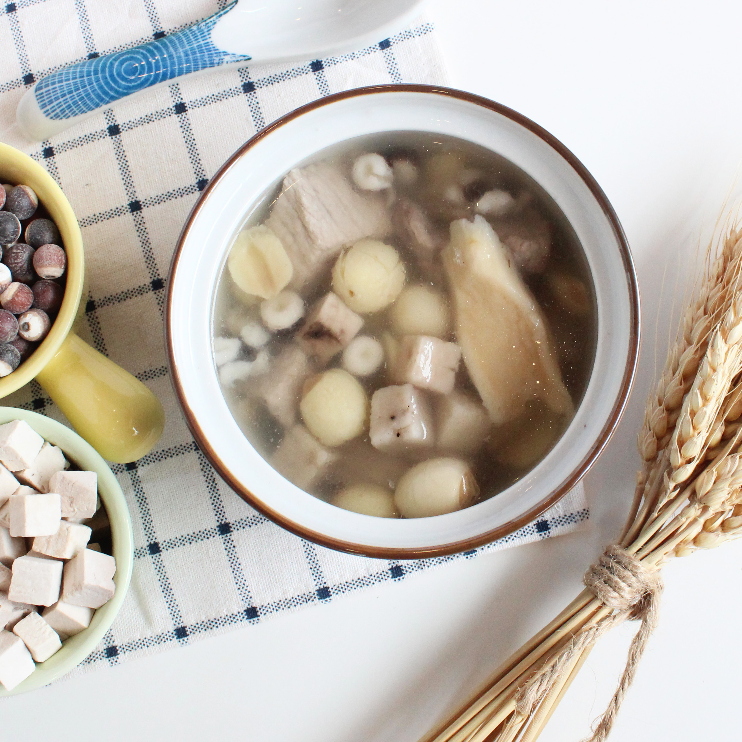 小儿四神汤无硫儿童成长脾胃煲汤汤料莲子芡实传统滋补品其他