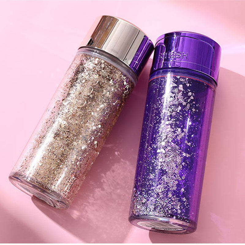 利快澳大利亚进口smash流沙星空塑料水杯金色星星双层水杯375ml